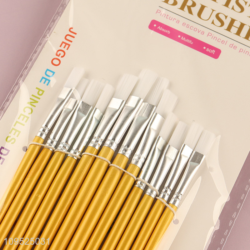 Wholesale 12pcs professional art paint brush set