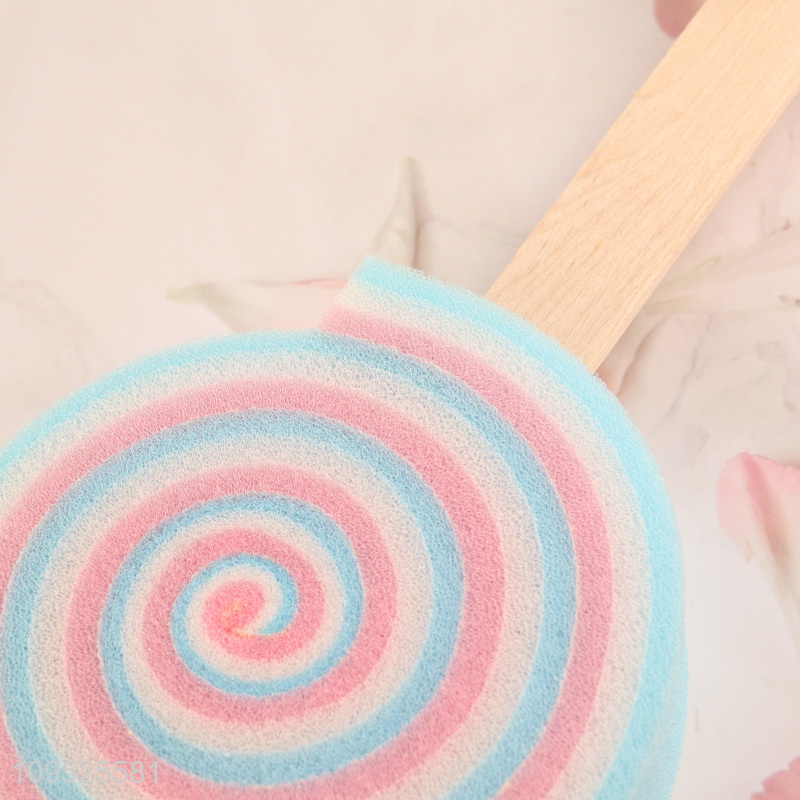 New product lollipop shaped bath sponge shower sponge