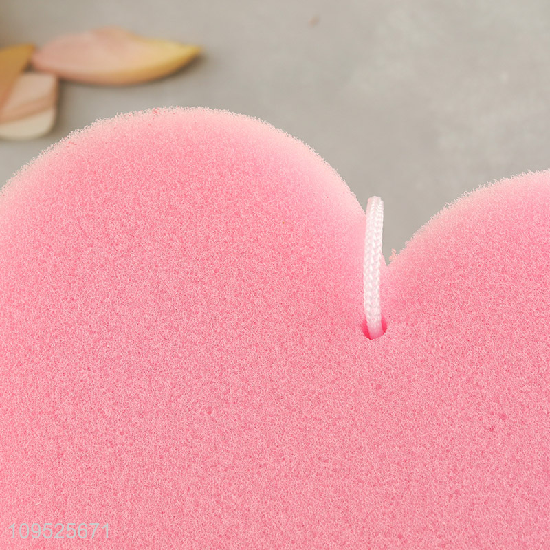 Good sale heart bath sponge shower sponge