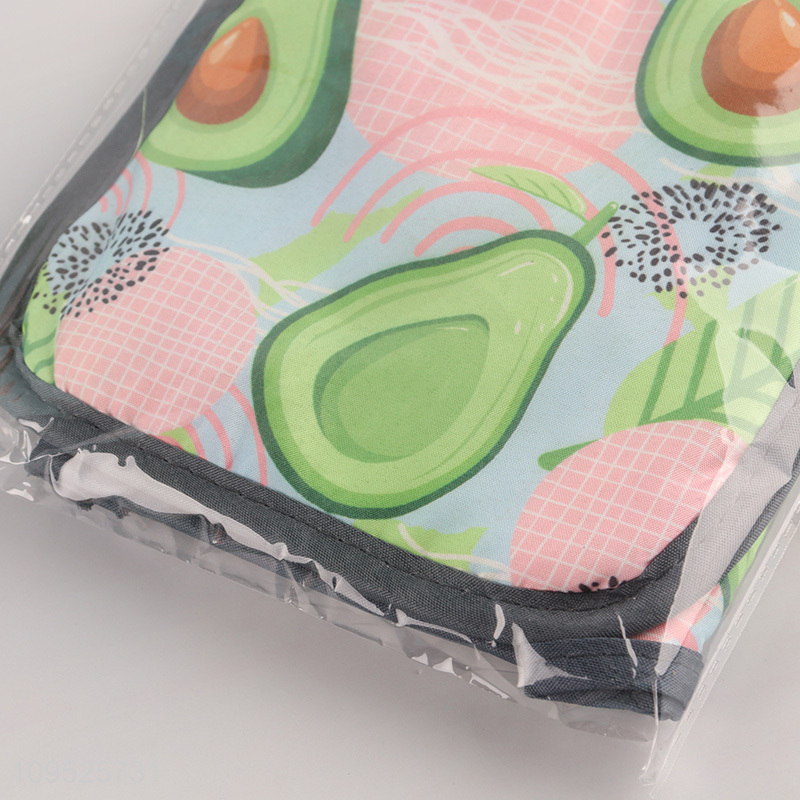 Hot items 2pcs oven mitts heat pad set