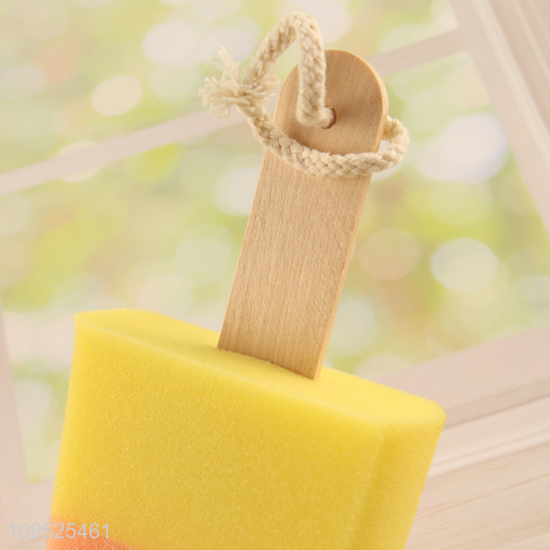 Hot sale three-color popsicle bath sponge shower sponge