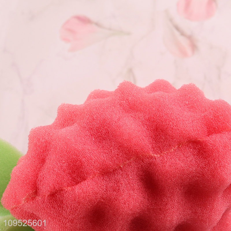 Wholesale wavy apple bath sponge shower sponge