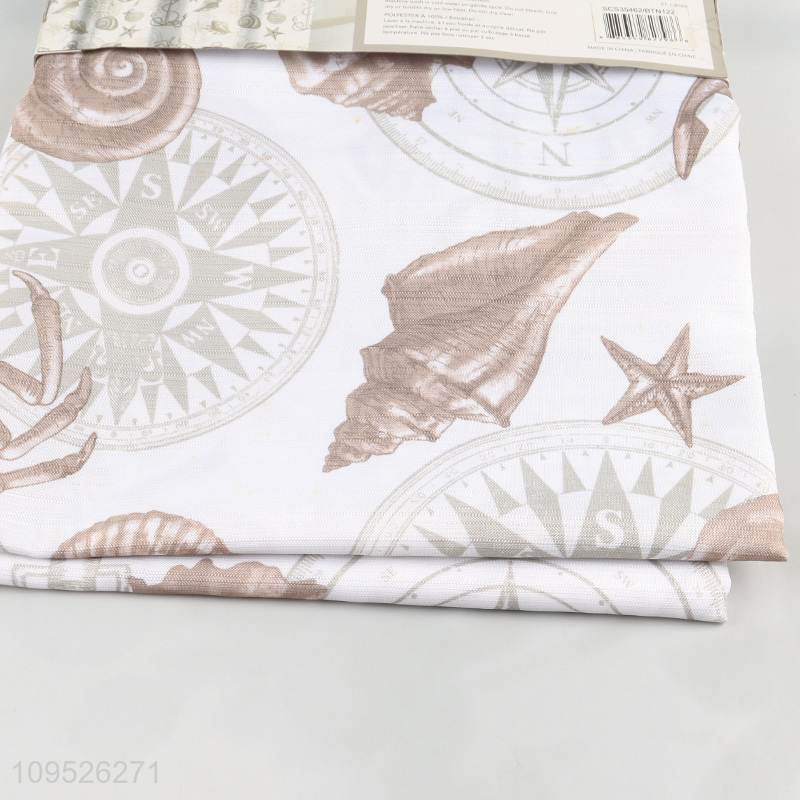 Custom Decorative Shower Curtain With Metal Hooks