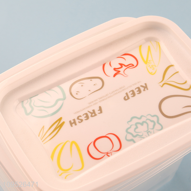 Low price rectangle food container preservation box set