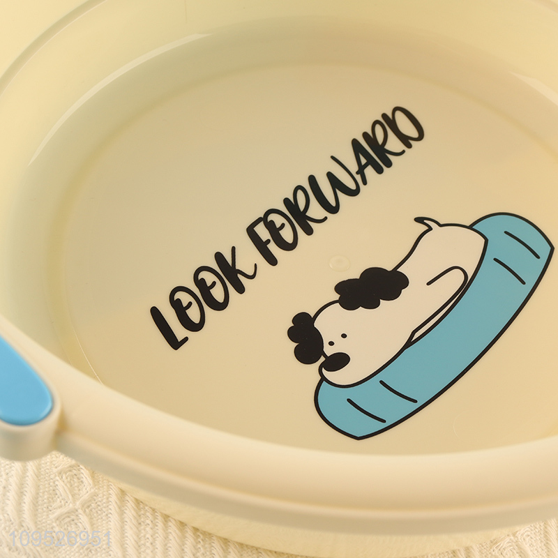 Hot sale cartoon puppy plastic washing basin