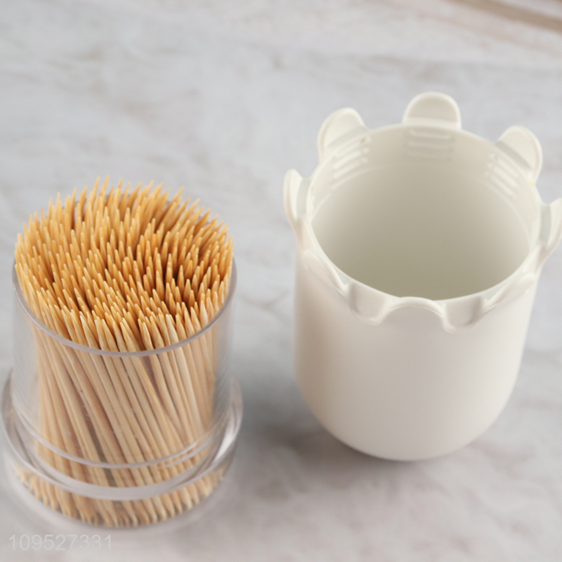 Factory direct sale octopus novelty bamboo toothpicks set