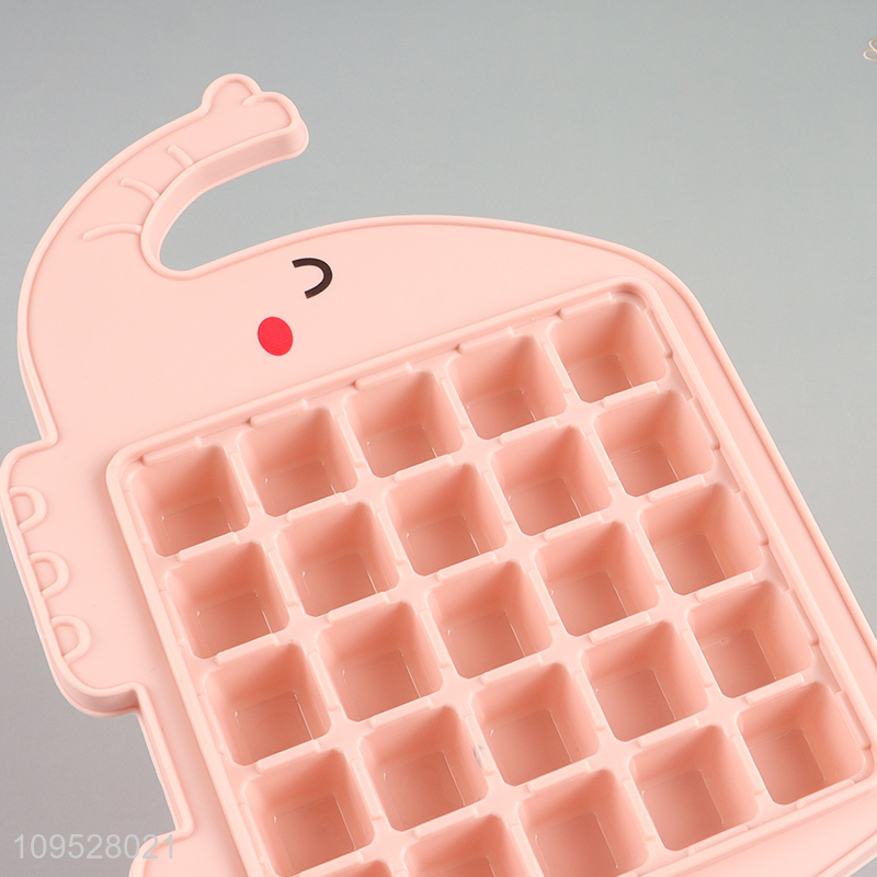 Factory supply cute elephant ice cube tray