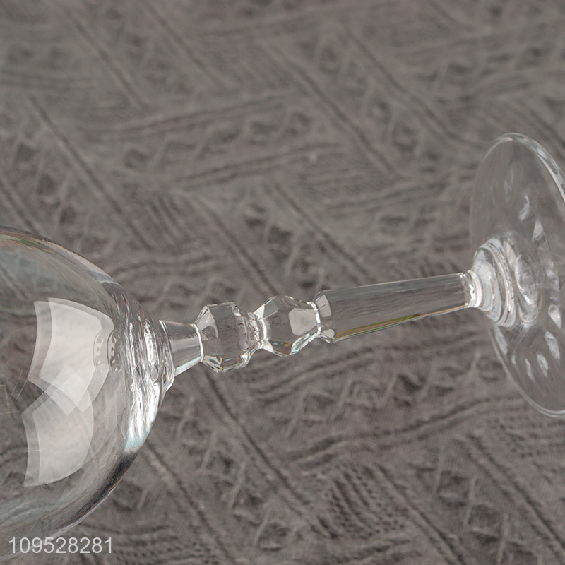 Top sale clear glass champagne cup goblet cup wholesale