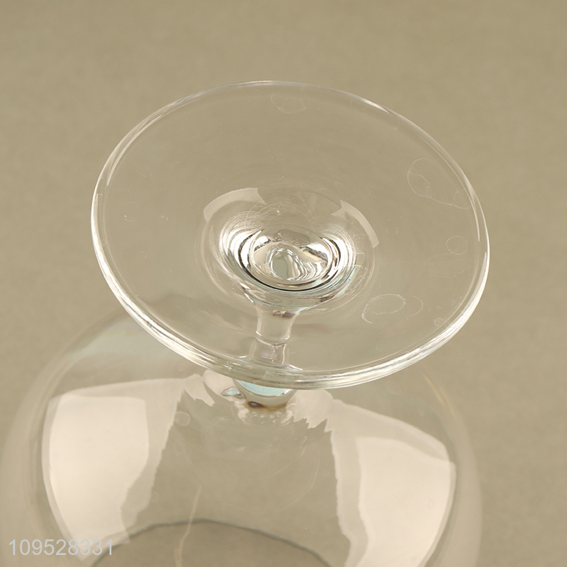 Factory price large capacity glass champagne cup goblet cup