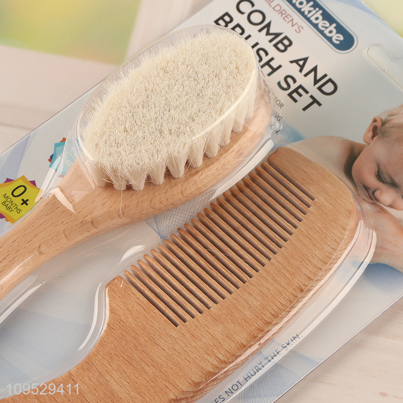 Popular Hair Comb And Soft Bristle Brush Set