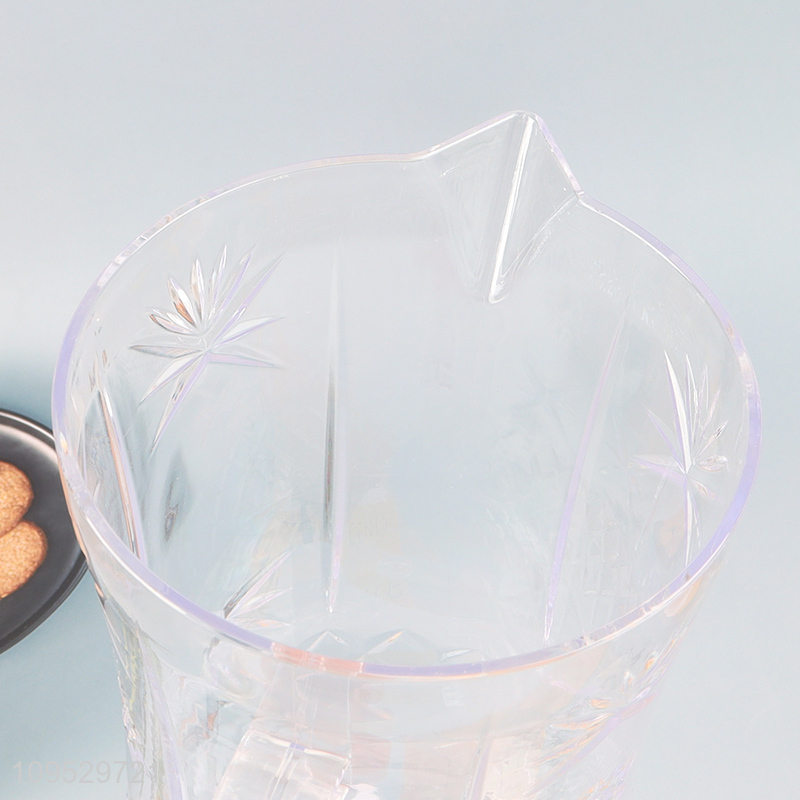 Top sale clear cold water jug with plastic cups