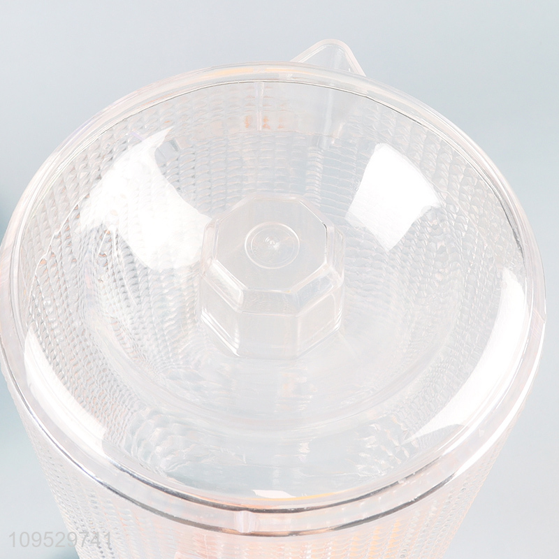 Good quality round cold water jug with plastic cup