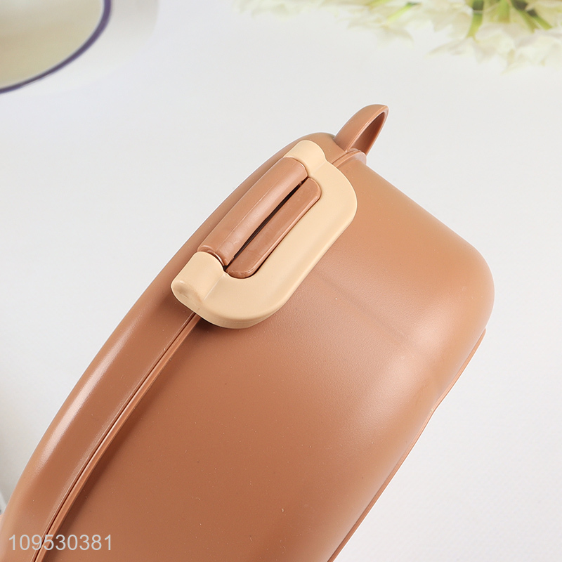 Latest products   1000ml bear round lunch box with spoon and fork