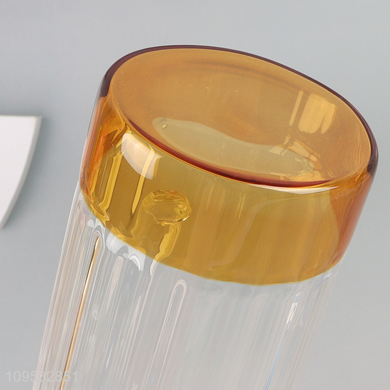 Best quality glass water mug with handle