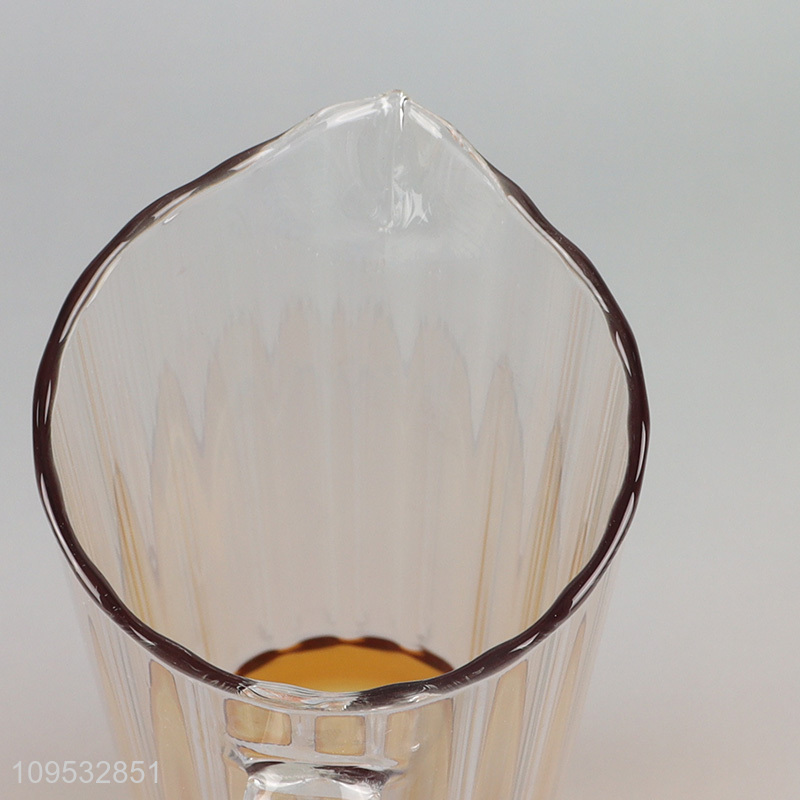 Best quality glass water mug with handle