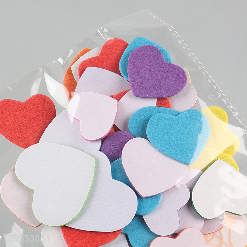 New arrival  heart shape eva self-adhesive sticker