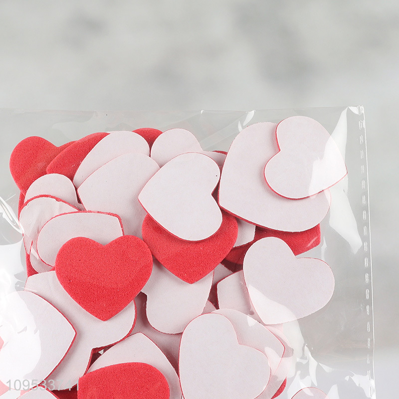 Hot selling red heart eva self-adhesive sticker