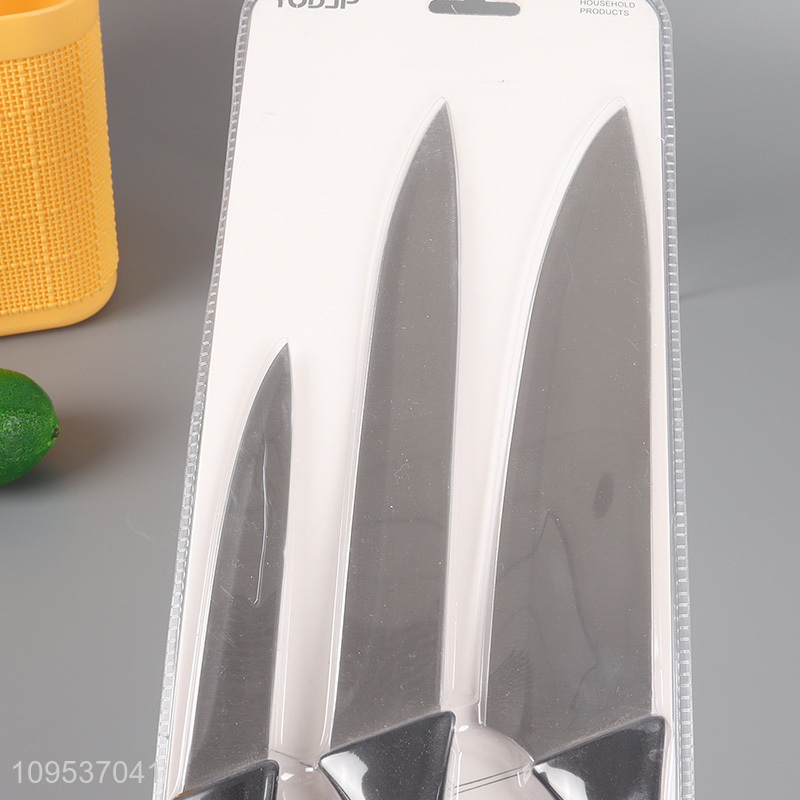 Wholesale 3 Pieces Kitchen Utility Knife With Plastic Handle