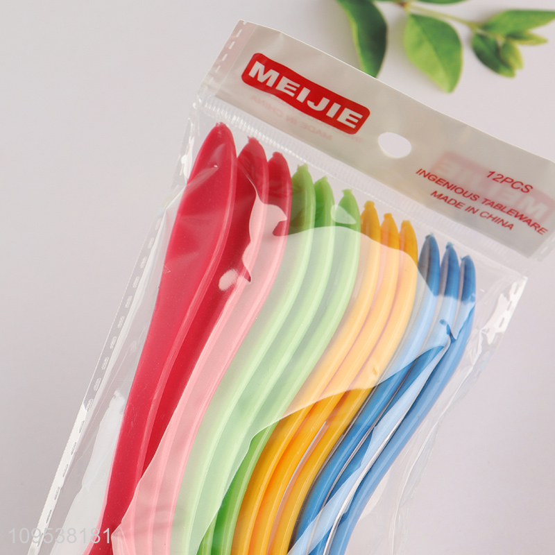 Latest products multicolor plastic spoon for cutlery