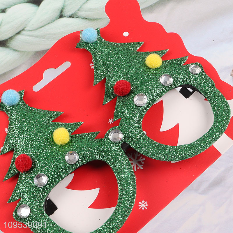 High Quality Christmas Decorative Glasses Christmas Photo Props