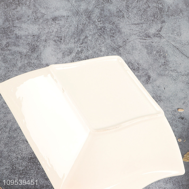 New arrival unbreakable ceramic tableware plate for sale