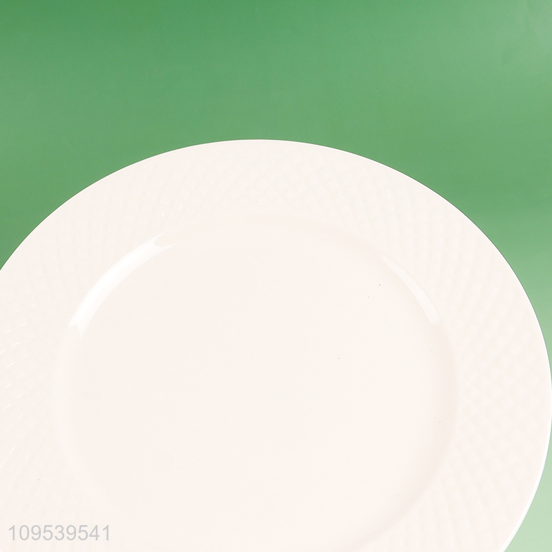 Top quality round ceramic tableware plate for sale