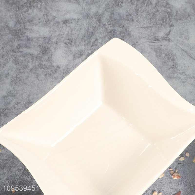 New arrival unbreakable ceramic tableware plate for sale