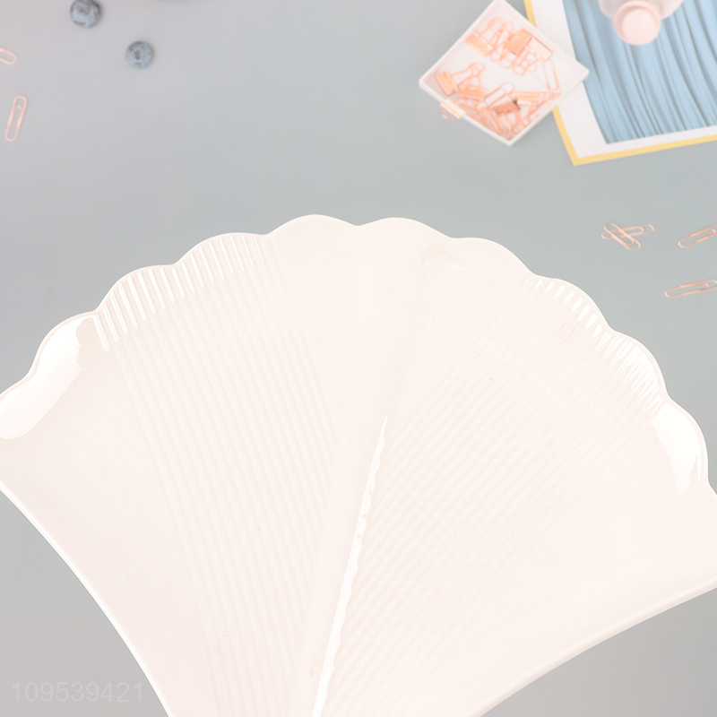 China wholesale white ceramic tableware plate for home