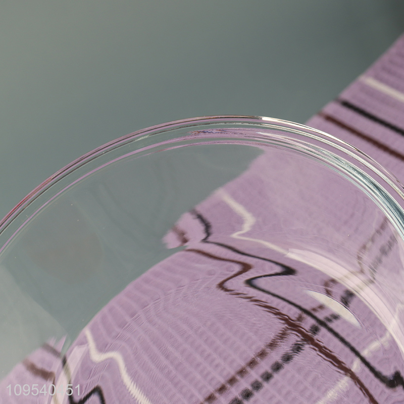 New arrival round glass preservation box with lid