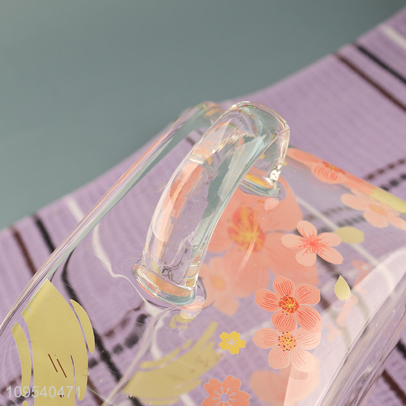 Latest products kitchen double ear glass pot