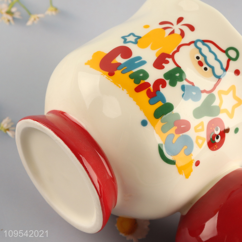 China wholesale christmas ceramic water cup coffee cup