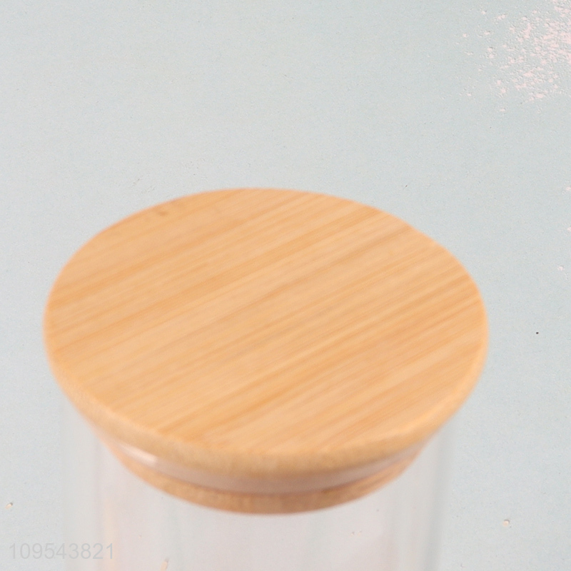 Hot selling clear glass storage jar with lid