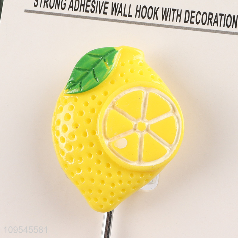 Top products lemon shape wall hook sticky hook