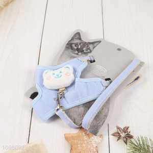 Hot sale cute bear pet cat harness leash
